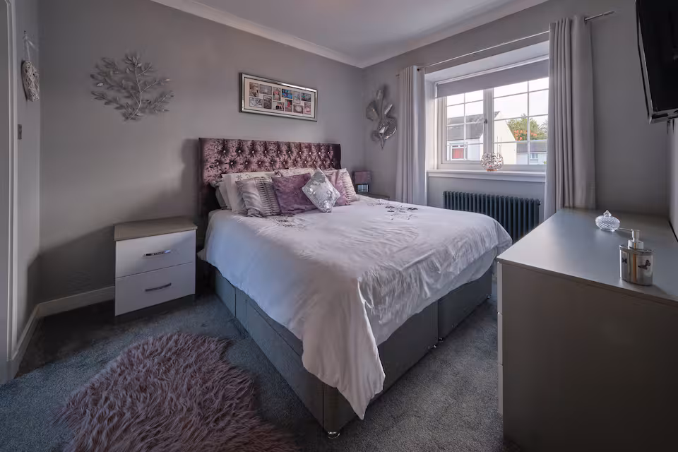Master bedroom with luxury bed